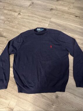 Polo by Ralph Lauren Navy Crewneck Sweater